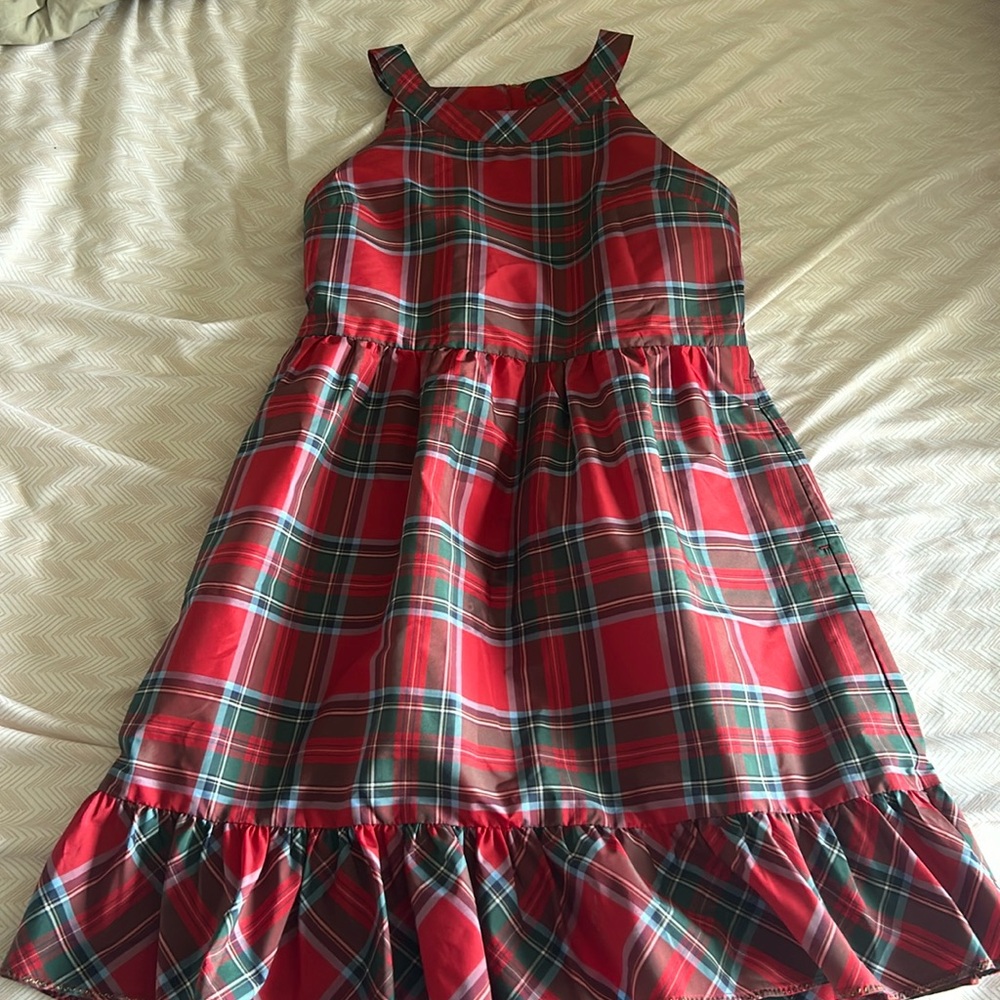 Vineyard Vines Red Plaid Formal Dress - 10 - Picture 1 of 5